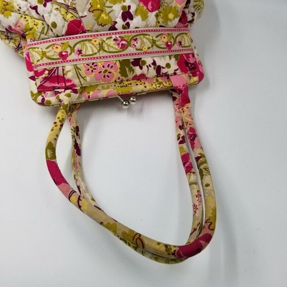 Vera Bradley Womens Pink Shoulder Bag Made Me Blush Alice Kisslock Pocketbook - Picture 5 of 9